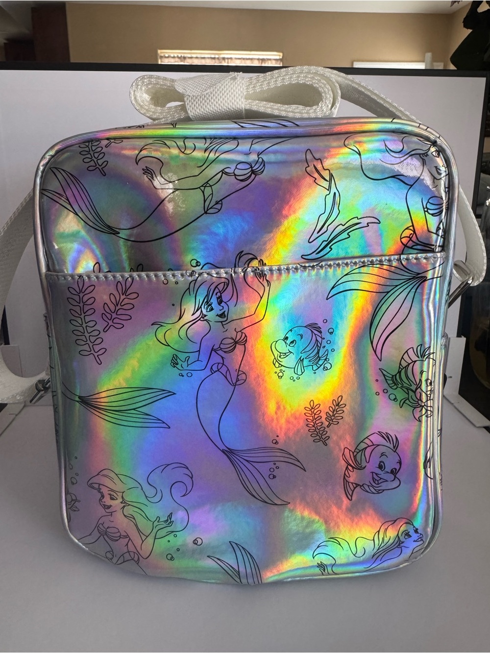 Disney The Little Mermaid Holographic BuckleDown Crossbody Bag - Picture 3 of 8